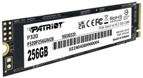 Фото: SSD-накопичувач Patriot P320 2280 PCIe 3.0 x4 NVMe 256GB (P320P256GM28) № 2 | KTC