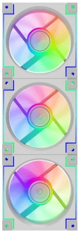 Фото: Кулер Gamemax RD300 WH ARGB Fan 3in1 Kit № 5 | KTC