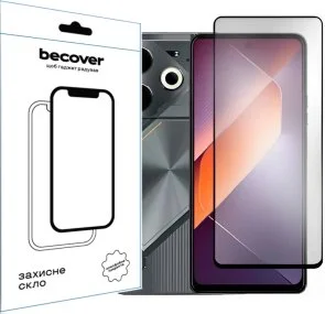 Фото: Захисне скло BeCover for Tecno Pova 6 LI7 - Black (711580) № 3 | KTC
