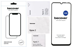 Захисне скло BeCover 10D for Xiaomi Redmi 12C - Black (711371)