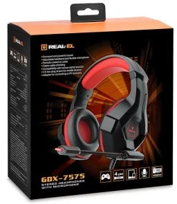 Фото: Гарнітура Real-EL GDX-7575 Black/Red (EL124100042) № 11 | KTC