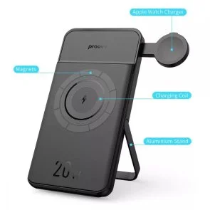 Фото: Батарея універсальна Proove Power Stand 2in1 Magnetic 10000mAh 20W Black (PBPS20030001) № 3 | KTC