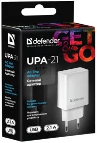 Фото: Зарядний пристрій Defender UPA-21 White (83571) № 3 | KTC