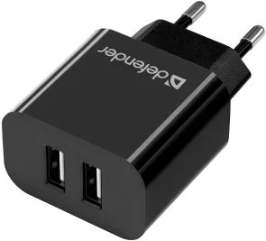 Фото: Зарядний пристрій Defender UPC-21 Black with AM/MicroUSB (83581) № 5 | KTC