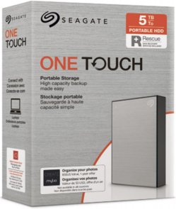 Зовнішній HDD Seagate One Touch with Password 5TB Silver (STKZ5000401)