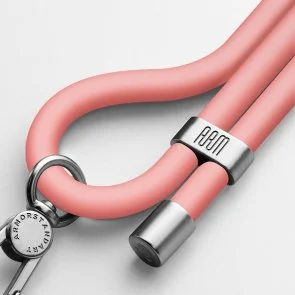 Фото: Ремінець для смартфону ArmorStandart Silicone Rope Titanium Pink with Grey holder (ARM76275) № 2 | KTC