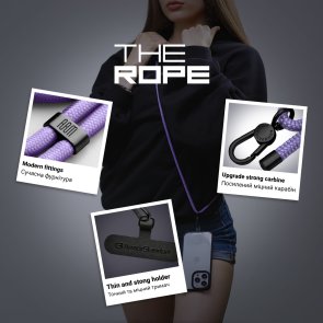 Rope Black Lavander with Dark holder