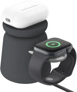Фото: Бездротова зарядна станція Belkin 2in1 MagSafe Charge Station Black (WIZ020VFH36) № 2 | KTC