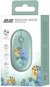 Фото: Миша 2E MF300 Flora Dill Silent Wireless Green (2E-MF300WFLORAGN) № 2 | KTC