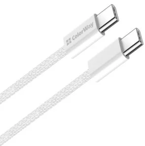 Фото: Кабель ColorWay 3A 60W Type-C / Type-C 1m Gray (CW-CBPDCC061-GR) № 3 | KTC
