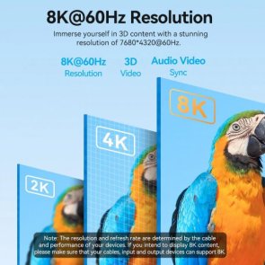 Кабель Vention 8K Type-C / HDMI 1.8m Black (CRCBAC)