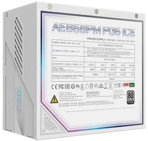 Фото: Блок живлення Gigabyte 850W Aorus Elite P850W Ice (GP-AE850PM PG5 ICE) № 6 | KTC