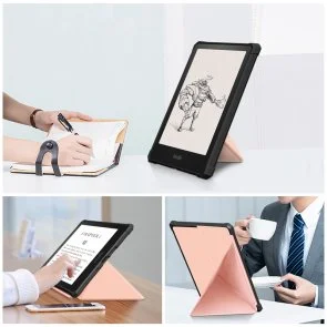 Фото: Чохол для електронної книги BeCover for Amazon Kindle Paperwhite G11 2021 - Ultra Slim Origami Rose Gold (707223) № 4 | KTC
