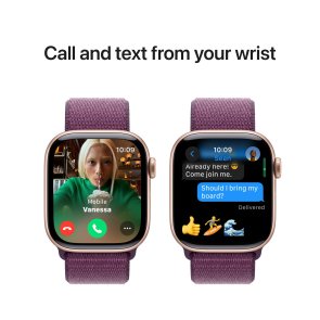 Смарт годинник Apple Watch Series 10 GPS 42mm Rose Gold Aluminium Case with Plum Sport Loop (MWWK3)