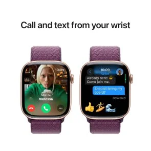 Фото: Смарт годинник Apple Watch Series 10 GPS 46mm Rose Gold Aluminium Case with Plum Sport Loop (MWWV3) № 7 | KTC