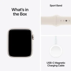 Фото: Смарт годинник Apple Watch Series SE 2 2024 GPS 40mm Starlight Aluminium Case with Starlight Sport - M/L (MXEG3) № 7 | KTC