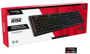 Клавіатура HyperX Alloy Rise PBT HX Red ENG/UA USB Black (7G7A3AA)