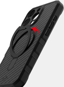 for iPhone 16 Pro - FORCE R CARBON W with MagSafe Black