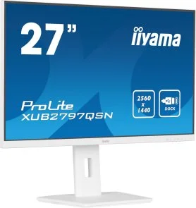 Фото: Монітор iiyama XUB2797QSN-W1 White - 27" IPS / 2560×1440 / / Pivot / HAS № 3 | KTC