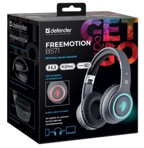 Фото: Навушники Defender FreeMotion B571 Grey (63571) № 7 | KTC
