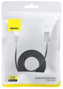 Кабель Baseus AirJoy Series USB 3.0 AM / AF 3m Black (B00631103111-04)