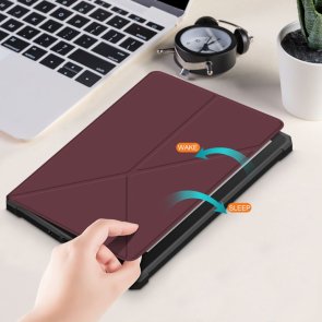 Чохол для електронної книги BeCover for Amazon Kindle Paperwhite G11 2021 - Ultra Slim Origami Red Wine (707222)