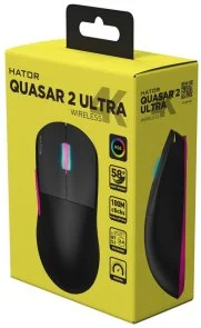Фото: Миша Hator Quasar 2 Ultra 4K Wireless Black/Pink (HTM570BP) № 5 | KTC