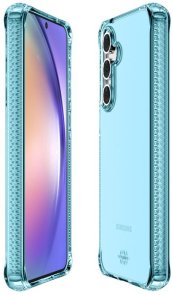 Чохол iTSkins for Samsung A55 - SPECTRUM R CLEAR Light Blue (SG55-SPECM-LBLU)