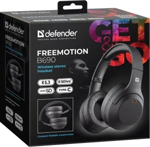 Фото: Навушники Defender FreeMotion B690 Black (63690) № 10 | KTC