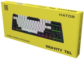 Клавіатура Hator Gravity TKL Aurum Orange Linear Black (HTK560UA)