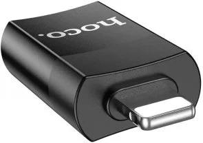 Фото: Перехідник Hoco UA17 Lightning / USB-A Black № 3 | KTC