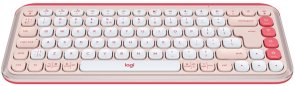 Клавіатура компактна Logitech Pop Icon Keys Wireless Rose/Off White (920-013073)