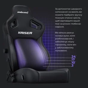 Фото: Крісло Anda Seat Kaiser 4 Size L Purple (AD12YDDC-L-20-V-PV/C) № 9 | KTC