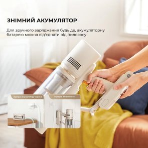 Ручний бездротовий пилосос DEERMA Cordless Vacuum Cleaner U10 (1042152)