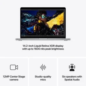 Фото: Ноутбук Apple MacBook Pro 14.2 M4 Pro 20GPU Silver (MX2F3) № 4 | KTC