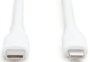 Кабель Digitus 60W Type-C/Lightning 1m White (AK-600110-010-W)