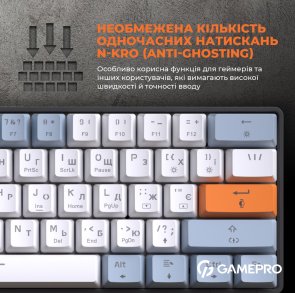  Клавіатура GamePro MK130R RGB Black