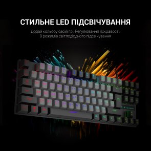 Клавіатура GamePro MK100B Blue Switch LED USB Black