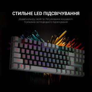 Клавіатура GamePro MK100R Red Switch LED USB Black