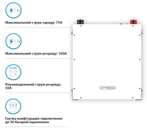 Батарея для ДБЖ Deye DL5.0C 51.2V 100Ah