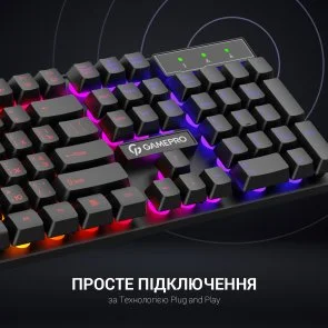 Фото: Клавіатура GamePro GK296 Black № 11 | KTC