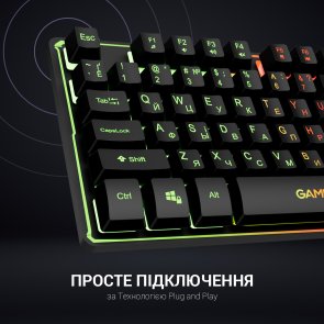 Клавіатура GamePro GK576 USB Black