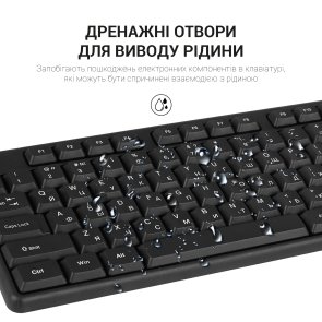 Клавіатура OfficePro SK166 Black