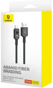 абель Baseus Unbreakable Series Fast Charging Data 100W AM / Type-C 2m Cluster Black (P10355801111-01)