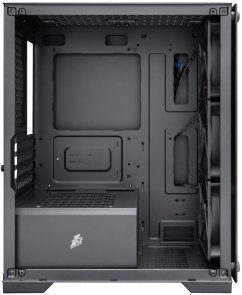 Корпус 1stPlayer X2-M-3B1 Black with window