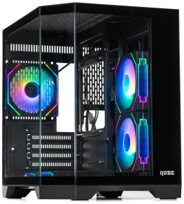 Корпус QUBE Crystal ARGB Black with window (CRYSTAL_GBNU3)