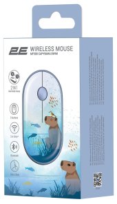 Миша 2E MF300 Capybara Swim Silent Wireless Blue (2E-MF300WCAPIBARABL)