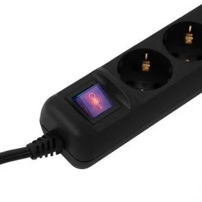 Фото: Мережевий фільтр 2E U05ES15M10BK 5/10m Black (2E-U05ES15M10BK) № 5 | KTC