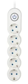 Фото: Мережевий фільтр 2E U05VESM3W 5/3m White (2E-U05VESM3W) № 2 | KTC