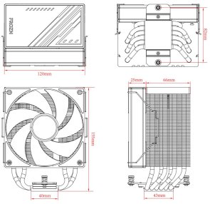 Кулер для процесора ID-COOLING Frozn A610 Black (FROZN A610 BLACK)